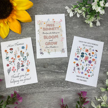 Load image into Gallery viewer, Personalised Teacher Seed Packet Gift