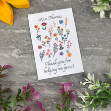 Load image into Gallery viewer, Personalised Teacher Seed Packet Gift