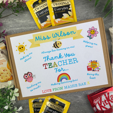 Load image into Gallery viewer, Thank You Teacher - Tea and Biscuit Box