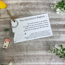Load image into Gallery viewer, The Adventure Begins Keyring