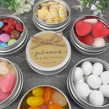 Load image into Gallery viewer, Wedding Sweet Tins with Twine