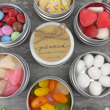 Load image into Gallery viewer, Wedding Sweet Tins with Twine
