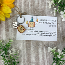 Load image into Gallery viewer, Birthday Toast Keyring