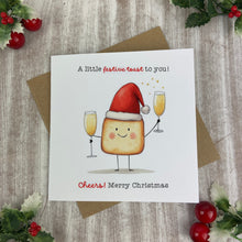 Load image into Gallery viewer, A Little Festive Toast Christmas Card