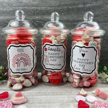 Load image into Gallery viewer, Personalised Valentine's Sweet Jar