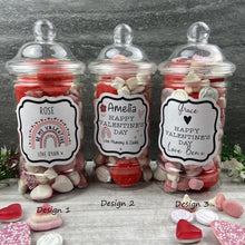 Load image into Gallery viewer, Personalised Valentine's Sweet Jar-The Persnickety Co