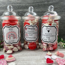 Load image into Gallery viewer, Personalised Valentine's Sweet Jar