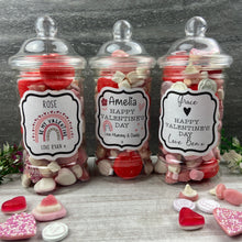 Load image into Gallery viewer, Personalised Valentine's Sweet Jar