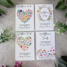Load image into Gallery viewer, Personalised Funeral Wildflower Seed Packets