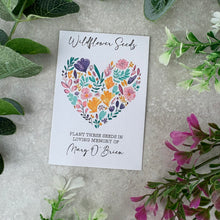 Load image into Gallery viewer, Personalised Funeral Wildflower Seed Packets