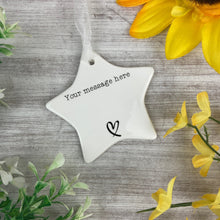 Load image into Gallery viewer, Personalised Keepsake Ceramic Ornament