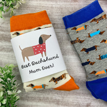 Load image into Gallery viewer, Dachshund Socks - Best Dachshund Mum Ever!-The Persnickety Co