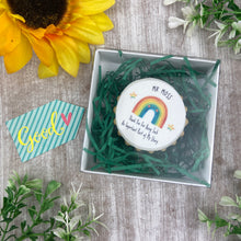 Load image into Gallery viewer, Personalised Thank You Rainbow Iced Biscuit