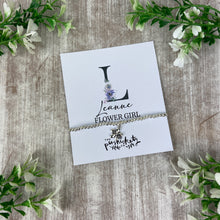 Load image into Gallery viewer, Flower Girl Bracelet with Flower Charm