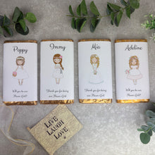 Load image into Gallery viewer, Personalised Flower Girl Chocolate Bar-The Persnickety Co