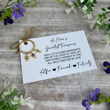 Load image into Gallery viewer, Personalised Mum Keyring with Birthstone Charms-The Persnickety Co