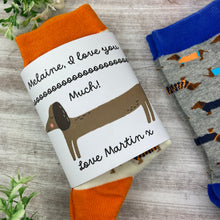Load image into Gallery viewer, Dachshund Socks - I Love You Sooooooooooooooooooo Much!