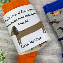 Load image into Gallery viewer, Dachshund Socks - I Love You Sooooooooooooooooooo Much!