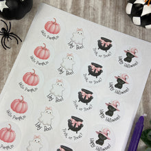 Load image into Gallery viewer, Pink Halloween Stickers