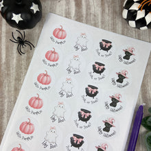 Load image into Gallery viewer, Pink Halloween Stickers