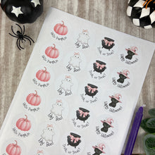 Load image into Gallery viewer, Pink Halloween Stickers