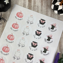 Load image into Gallery viewer, Pink Halloween Stickers