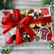 Load image into Gallery viewer, No.1 Daddy Personalised Sweet Box in Blue or Red