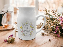 Load image into Gallery viewer, Teacher Jug - Thank you for helping me Grow - Wildflowers-The Persnickety Co