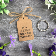 Load image into Gallery viewer, A Little Wish For Christmas Stretch Ring-6-The Persnickety Co