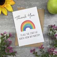 Load image into Gallery viewer, Personalised 'Thank You To All The Staff' Card
