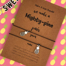 Load image into Gallery viewer, We Make A Mighty Pine Pair Wish Bracelets-5-The Persnickety Co