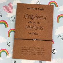 Load image into Gallery viewer, Girlfriends Like You Are Precious And Few Wish Bracelet-6-The Persnickety Co