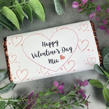 Load image into Gallery viewer, Love Heart Valentines Day Chocolate Bar