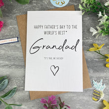 Load image into Gallery viewer, World's Best Grandad Father's Day Card