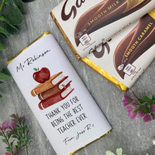 Load image into Gallery viewer, Teacher Chocolate Bar- Best Teacher Ever-The Persnickety Co