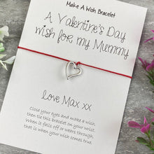Load image into Gallery viewer, A Valentine's Wish For My Mummy - Wish Bracelet-7-The Persnickety Co