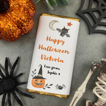 Load image into Gallery viewer, Happy Halloween Personalised Chocolate Bar