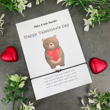 Load image into Gallery viewer, Happy Valentine's Day Make A Wish Bracelet