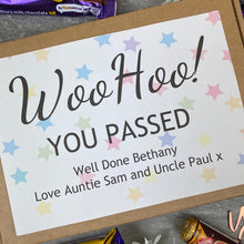 Load image into Gallery viewer, Woo Hoo! You Passed - Personalised Chocolate Box-3-The Persnickety Co