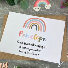 Load image into Gallery viewer, Good Luck At College Rainbow Card-3-The Persnickety Co