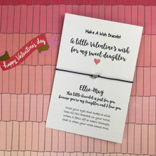 Load image into Gallery viewer, A Little Valentine's Wish Bracelet For My Sweet Daughter-7-The Persnickety Co