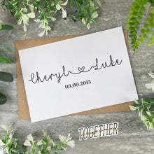 Load image into Gallery viewer, Personalised Wedding Day Card-3-The Persnickety Co