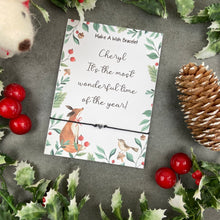 Load image into Gallery viewer, It's the most wonderful time of the year - Personalised Wish Bracelet-The Persnickety Co