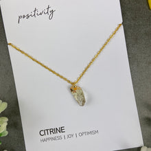 Load image into Gallery viewer, Dainty Crystal Necklace - Citrine