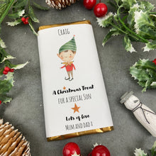 Load image into Gallery viewer, Son Christmas Gift - Personalised Chocolate Bar
