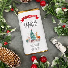 Load image into Gallery viewer, Merry Christmas Grandad - Personalised Chocolate Bar