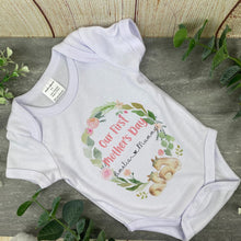Load image into Gallery viewer, Personalised First Mothers Day Llama Baby Vest and Bib