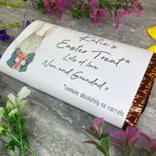 Load image into Gallery viewer, Easter Rabbit Personalised Chocolate Bar