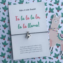 Load image into Gallery viewer, Fa la la la la la llama Wish Bracelet-9-The Persnickety Co