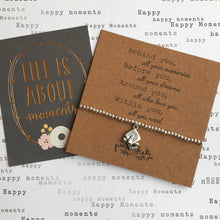 Load image into Gallery viewer, Beaded Charm Bracelet - Behind You All Your Memories-The Persnickety Co
